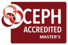 CEPH Accredited Master's red logo